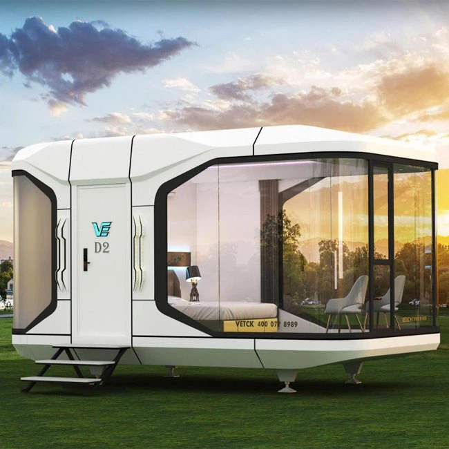 Capsulă modulară de lux rezistentă la apă Glamping Casă mică